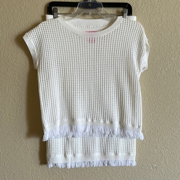 catherine malandrino cream skirt and top set medium 🤍 - Picture 1 of 3